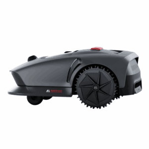 Robot tagliaerba Dreame Mova 600 per prati fino a 600 m² in grigio.
