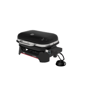 Weber Lumin Compact barbecue elettrico, nero. Grill compatto con coperchio e controllo temperatura.