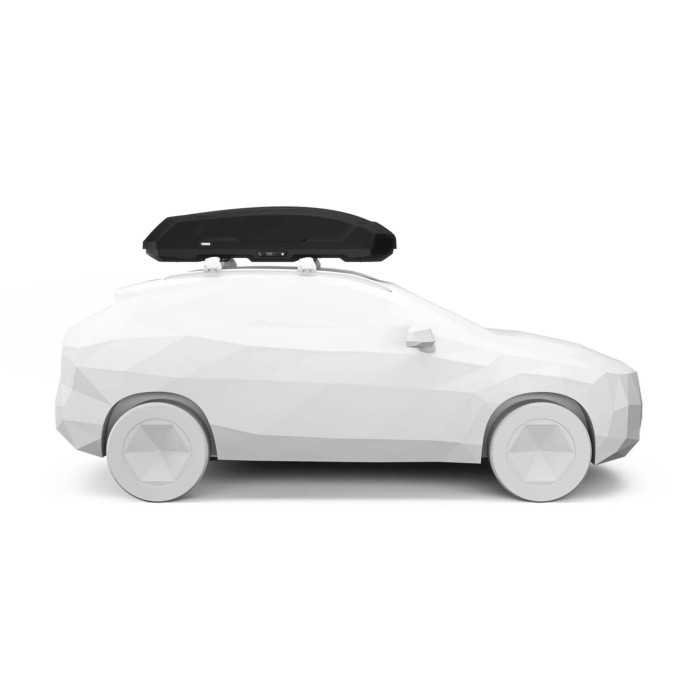 Box da tetto per auto Force 3 nero aeroskin L