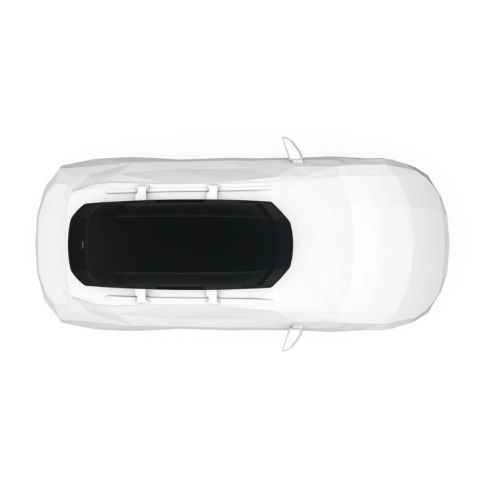 Box da tetto per auto Force 3 nero aeroskin XL