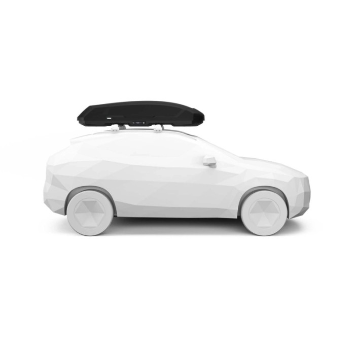 Box da tetto per auto Force 3 nero aeroskin XL