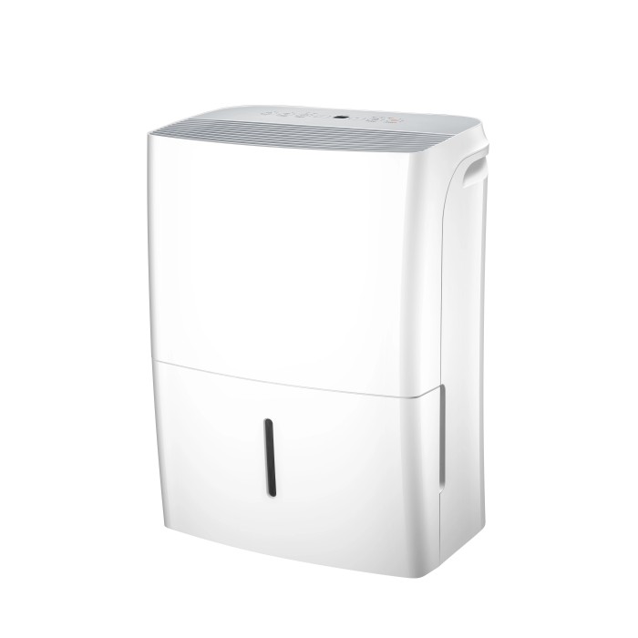 Deumidificatore bianco per un clima interno migliore.