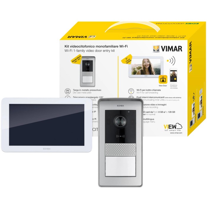 t.b.t. Kit completo per la comunicazione della porta con telecamera e display.