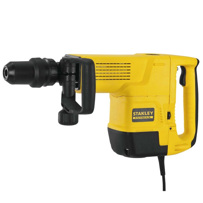 Martello perforatore giallo Stanley Fatmax, ideale per forare e scalpellare.