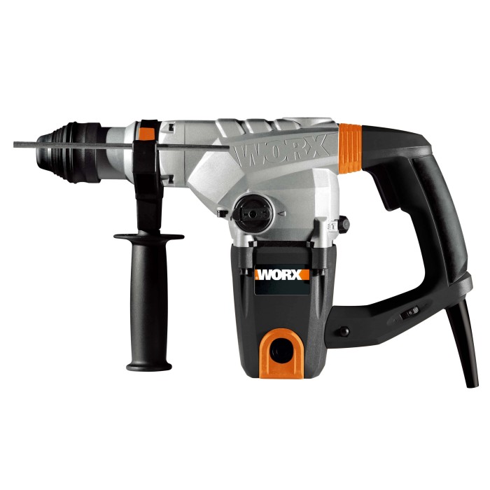Martello perforatore Worx WX333 1250 W per forare pietra e cemento.