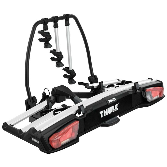 Portabici Thule per gancio di traino, dettagli nella descrizione del prodotto.