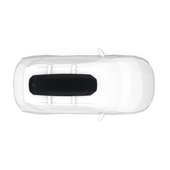 Box da tetto per auto Force 3 aeroskin L Sport nero