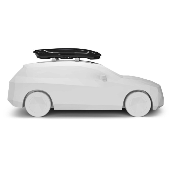 Box da tetto auto Motion Low 3 XL nero lucido