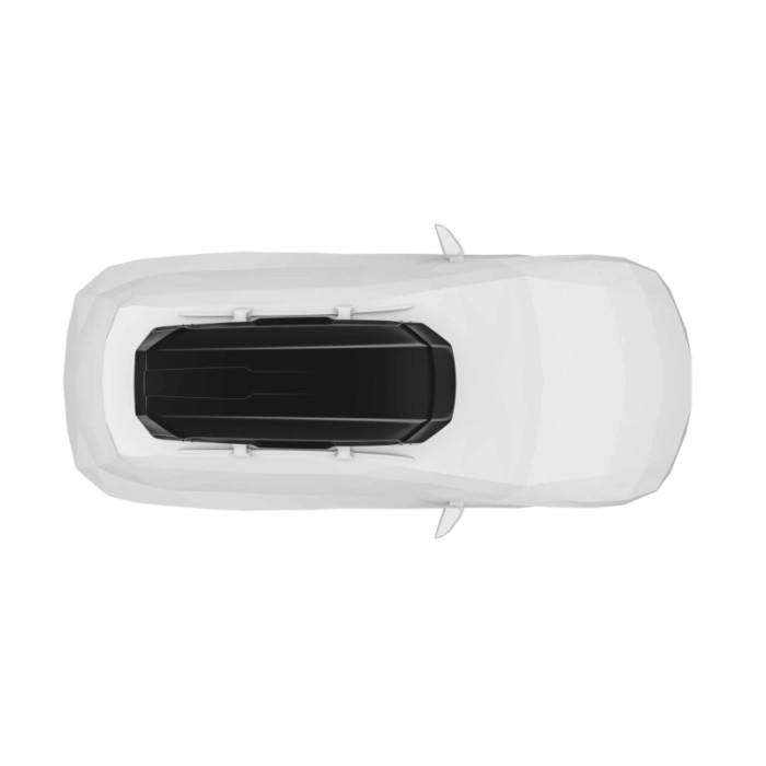 Box da tetto auto Motion Low 3 XL nero lucido