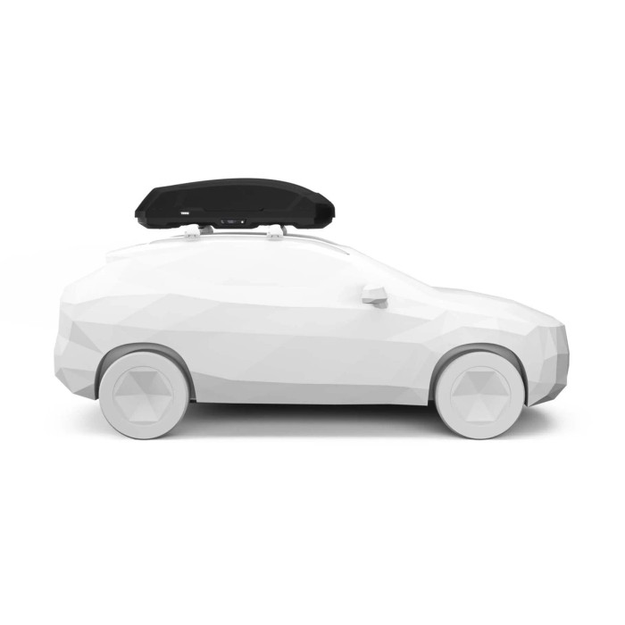 Box da tetto per auto Force 3 nero aeroskin M