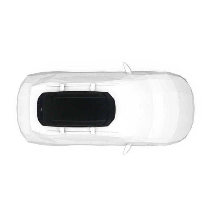 Box da tetto per auto Force 3 nero aeroskin M