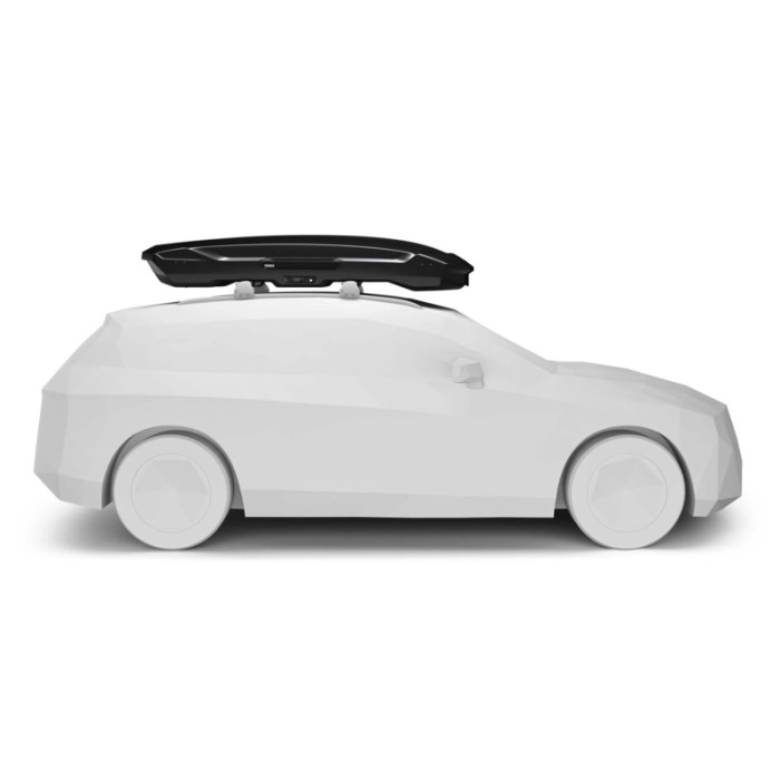 Box da tetto per auto Motion 3 XXL Low nero lucido