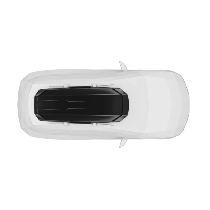 Box da tetto per auto Motion 3 XXL Low nero lucido