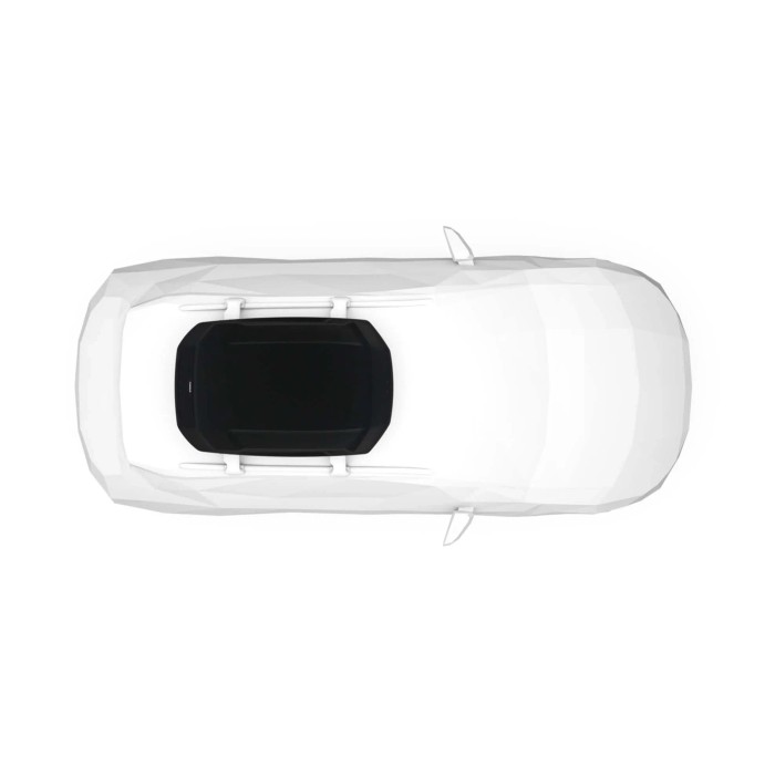 Box da tetto per auto Force 3 nero aeroskin S