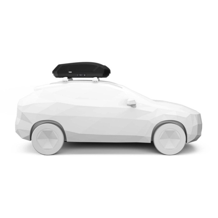 Box da tetto per auto Force 3 nero aeroskin S