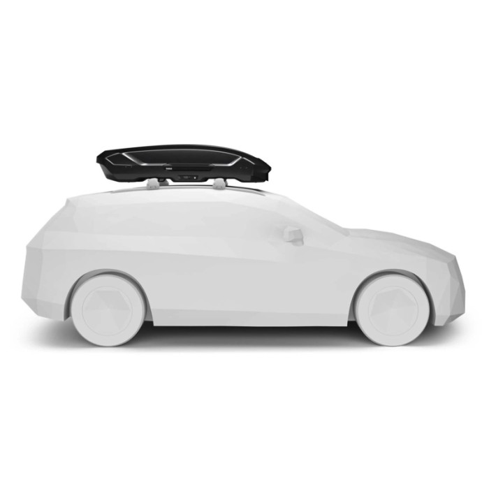 Box da tetto per auto Motion 3 L nero lucido