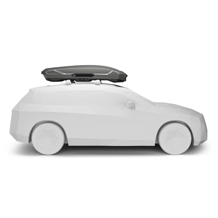 Box da tetto per auto Motion 3 XL titanio lucido