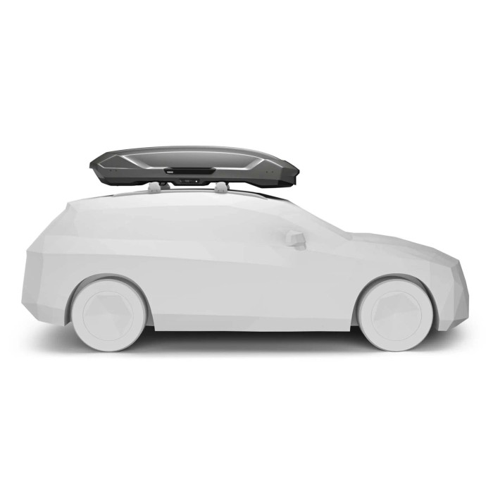 Box da tetto per auto Motion 3 XXL titanio lucido