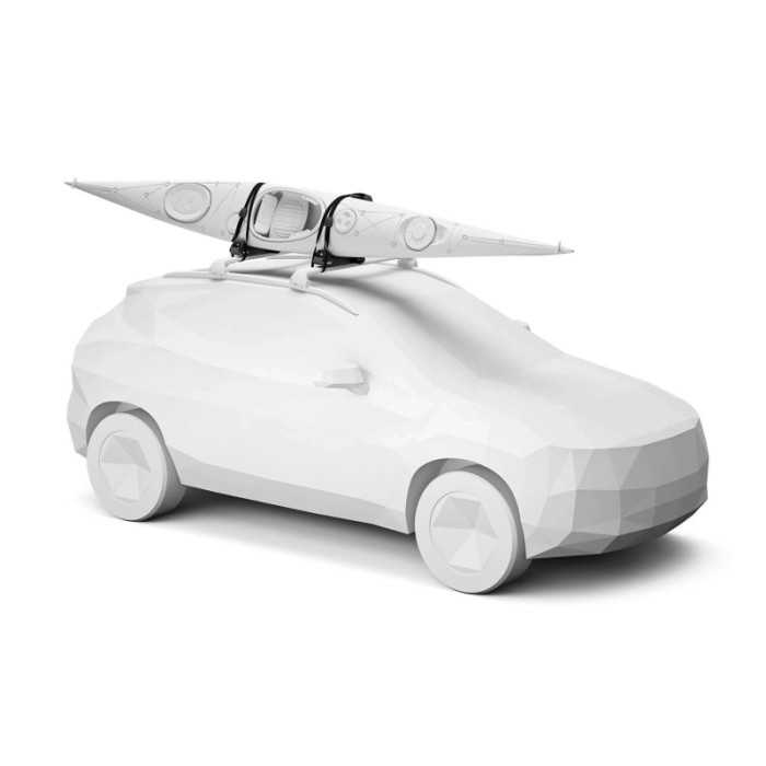 Porta kayak aerodinamico per auto