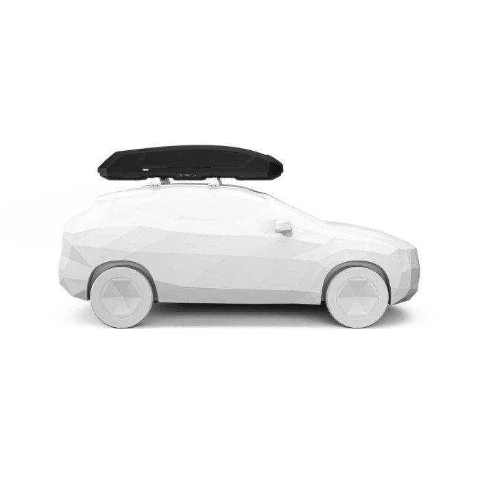 Box da tetto per auto Force 3 nero aeroskin XXL Sport