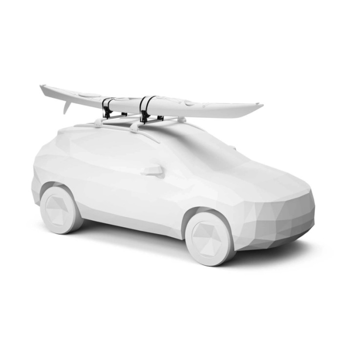 Porta kayak/canoa DockGrip orizzontale per tetto auto