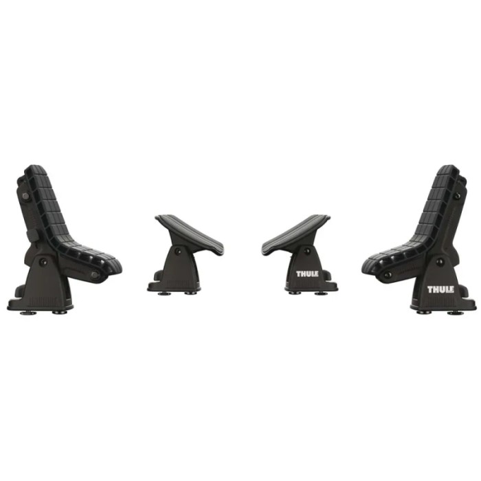 Set di accessori per il trasporto Thule, composto da 2 supporti e 2 staffe.