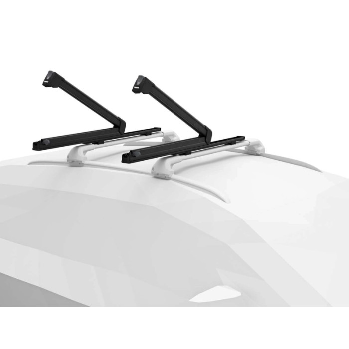 Portasci da tetto auto SnowPack Extender 5 paia nero