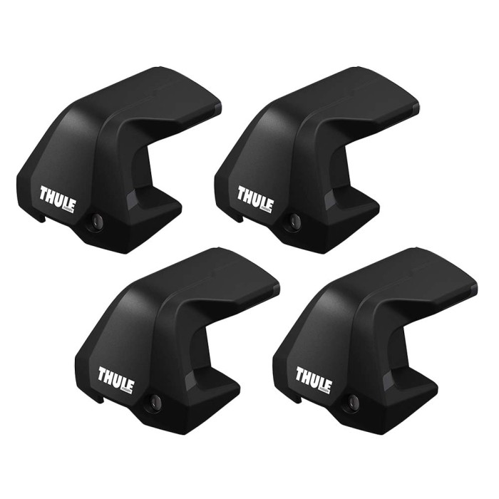 Accessori portapacchi Thule, set da 4, nero.