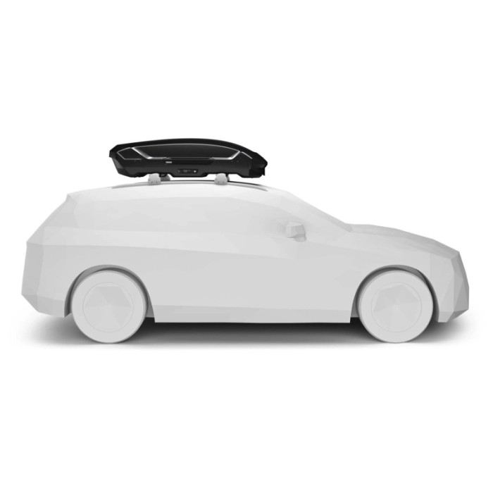 Box da tetto per auto Motion 3 M nero lucido