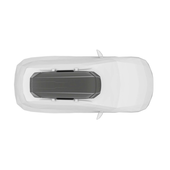 Box da tetto per auto Motion 3 XL Low titanio lucido