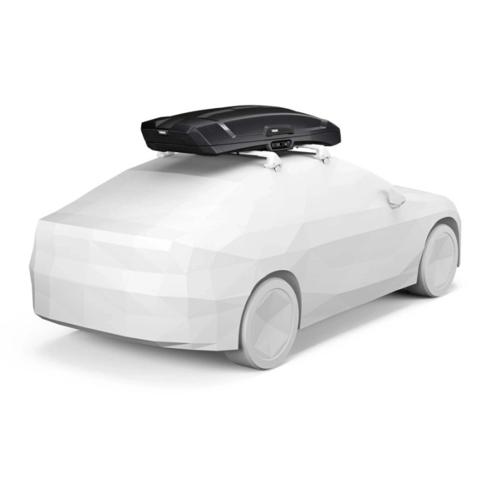 Box da tetto per auto Vector M nero metallizzato