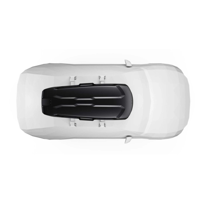 Box da tetto per auto Vector M nero metallizzato