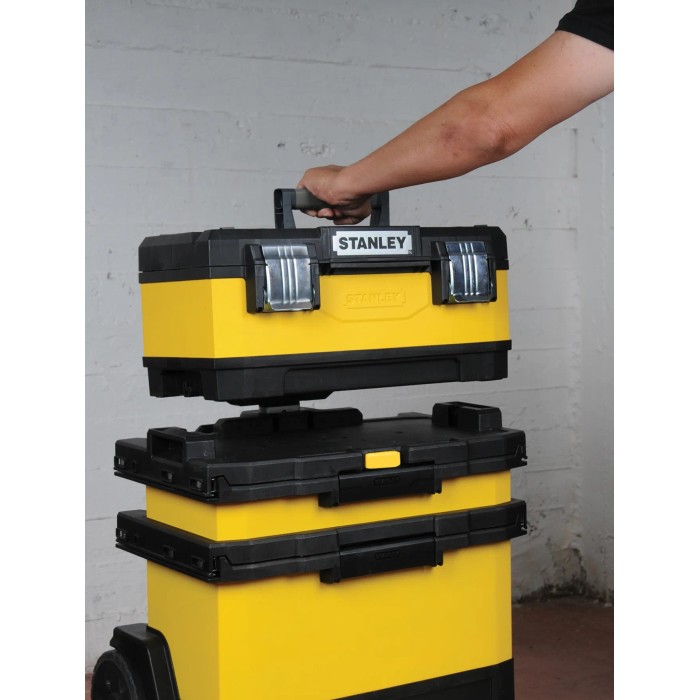 Stanley 1-95-621 officina mobile, metallo e plastica, giallo/nero.
