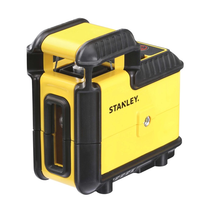 Misuratore laser Stanley giallo per misurazioni precise.