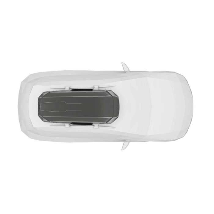 Box da tetto per auto Motion 3 L titanio lucido