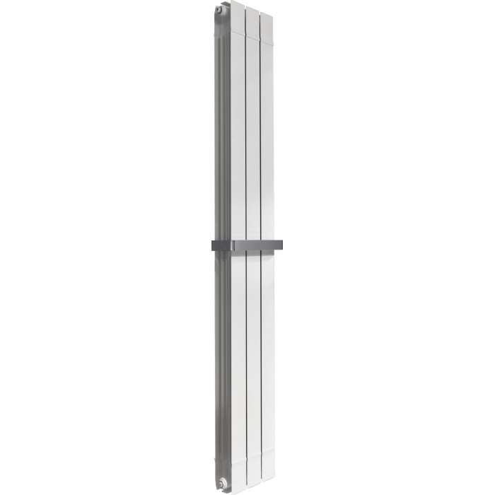 Radiatore bianco t.b.t. per montaggio a parete. Design moderno per bagno e soggiorno.