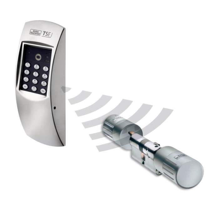 Burg Wächter TSE 4001 Home: Set serratura elettronica con tastierino e cilindro a profilo europeo.