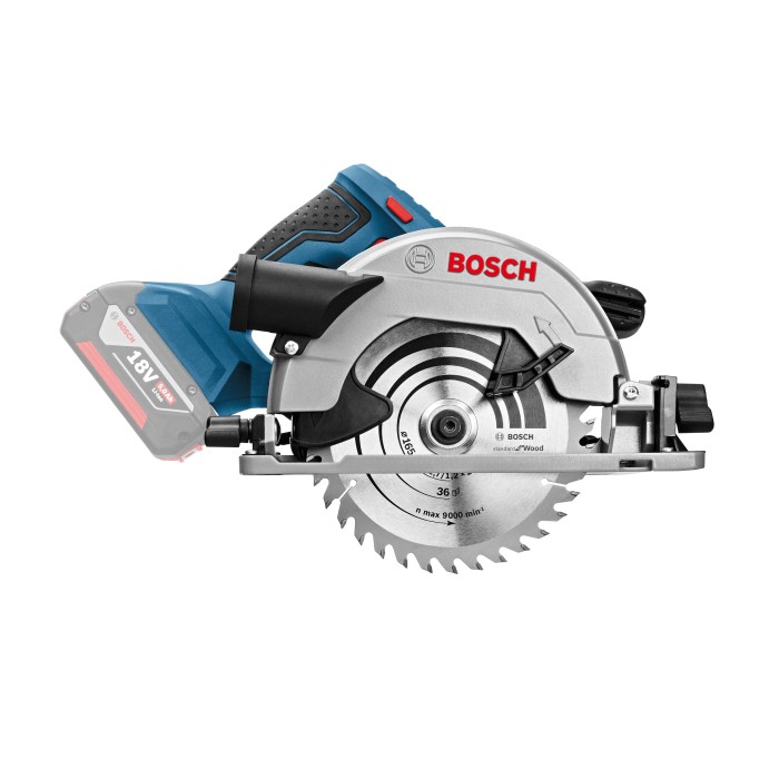 Sega circolare a batteria Bosch Professional GKS 18V-57 G con batteria, lama e L-Boxx.