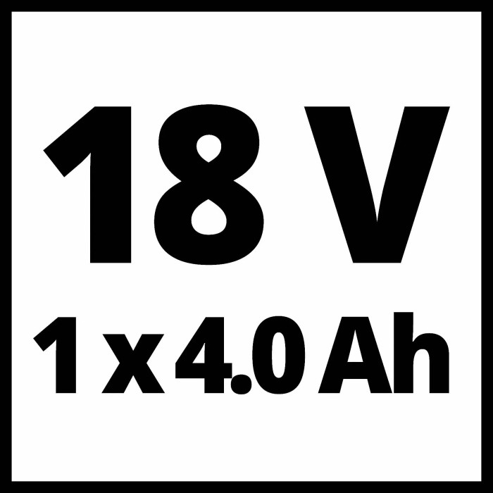 Info batteria: 18V, 1x4.0Ah per avvitatore a batteria t.b.t.