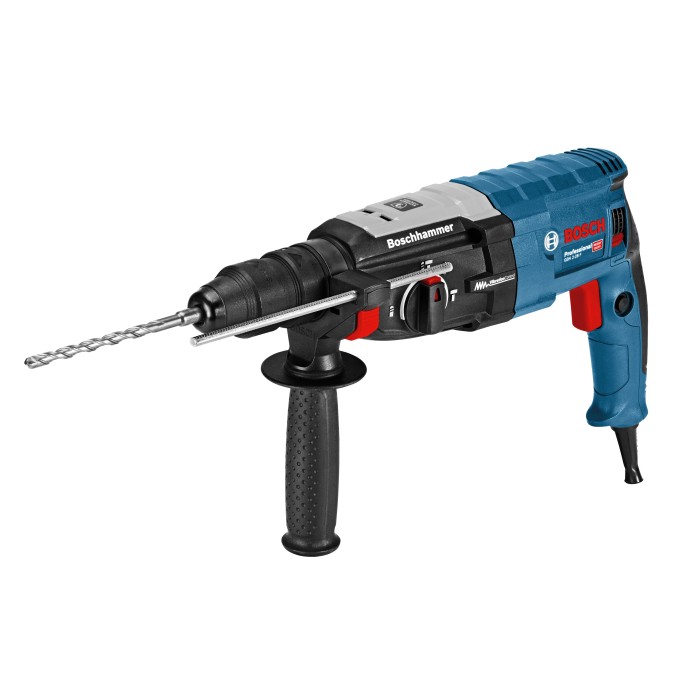 Martello perforatore Bosch Professional GBH 2-28 F con accessori e arresto di profondità in L-Boxx.