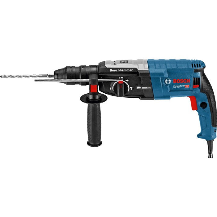 Martello perforatore Bosch Professional GBH 2-28 F con accessori, blu/nero.