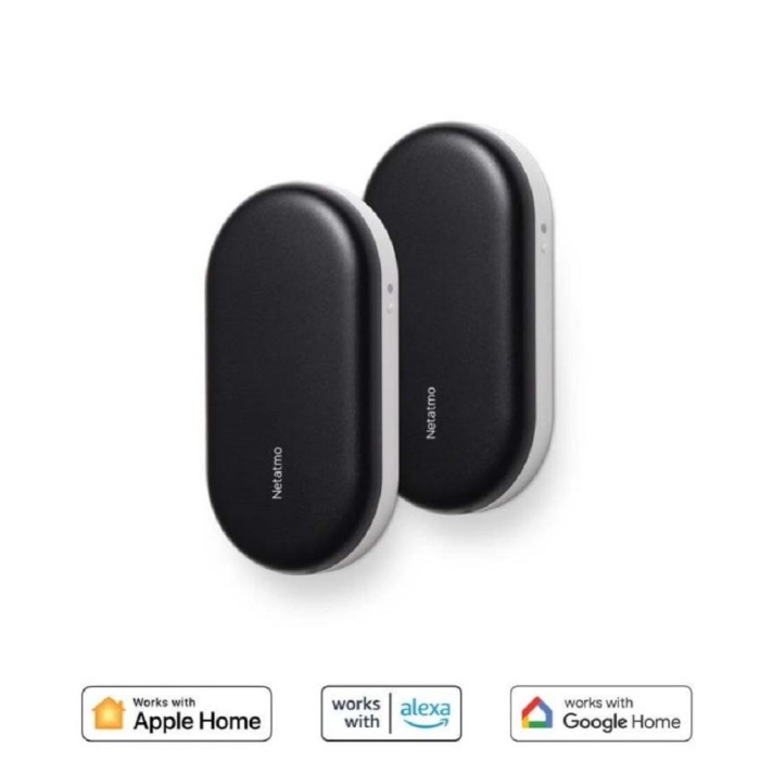 Due termostati intelligenti Netatmo per sistemi di domotica.