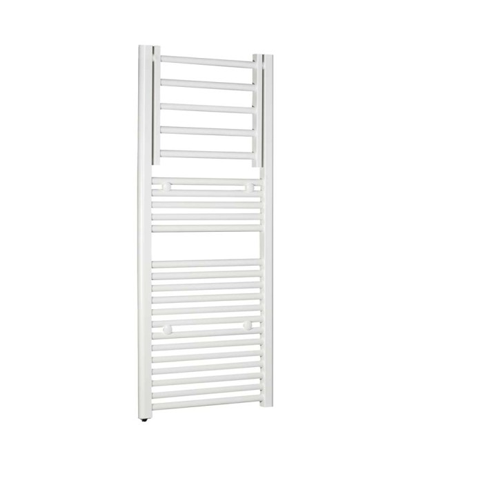 Radiatore/scaldasalviette bianco t.b.t. per il bagno.