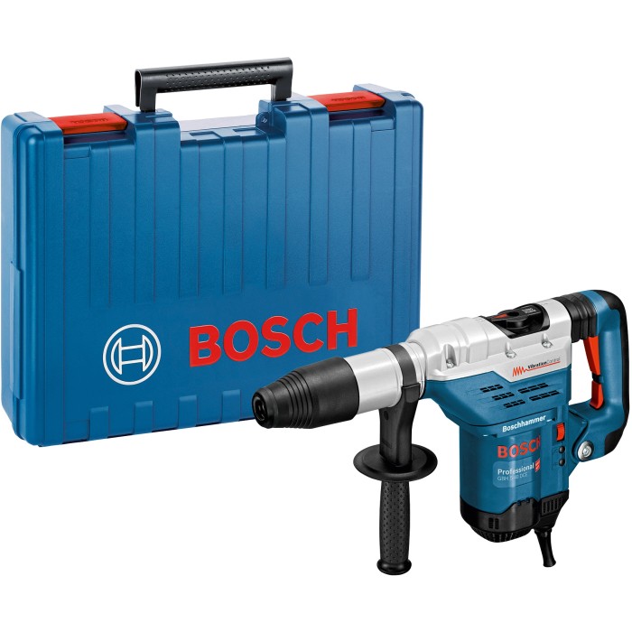 Martello perforatore Bosch Professional GBH 5-40 DCE con valigetta blu.