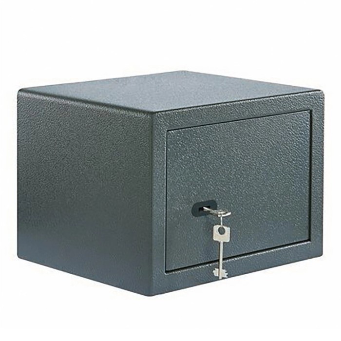 Cassaforte per mobili Burg Wächter Pure-Safe PS 120 K, antracite, con chiave nella serratura.