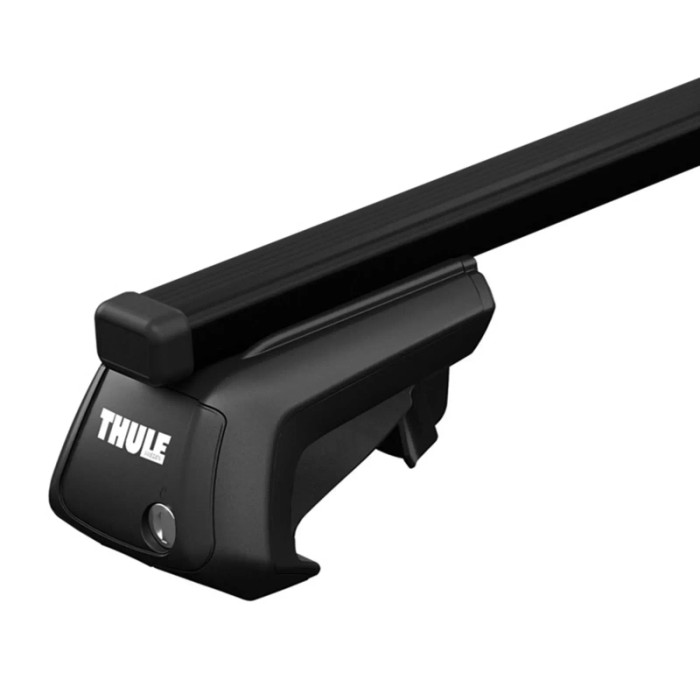 Barra portatutto Thule nera per accessori trasporto auto sul tetto.