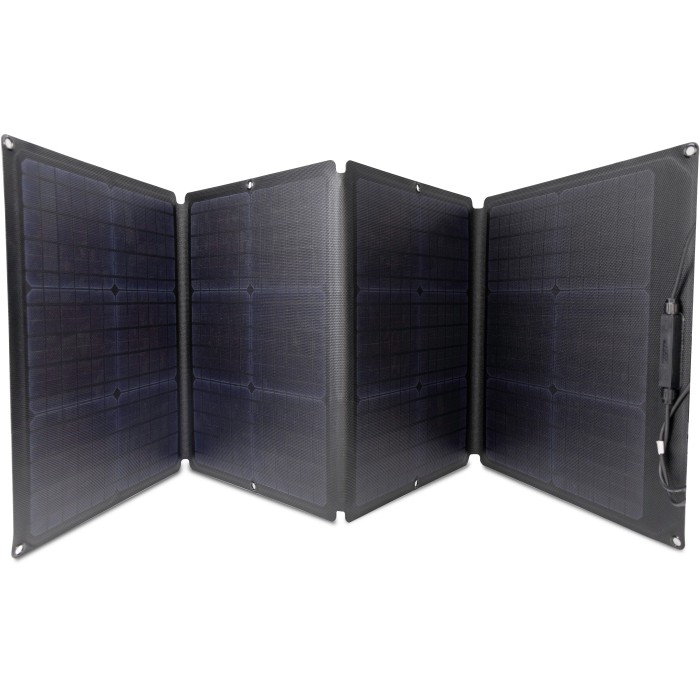 Pannello solare EcoFlow 110W, pieghevole per un facile trasporto. Sistema solare con celle monocristalline.
