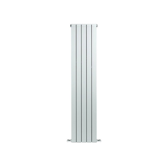 Radiatore verticale bianco t.b.t. per montaggio a parete.
