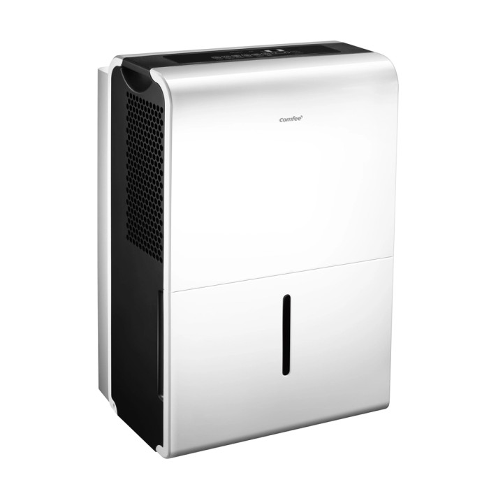 Deumidificatore bianco per un clima interno confortevole.