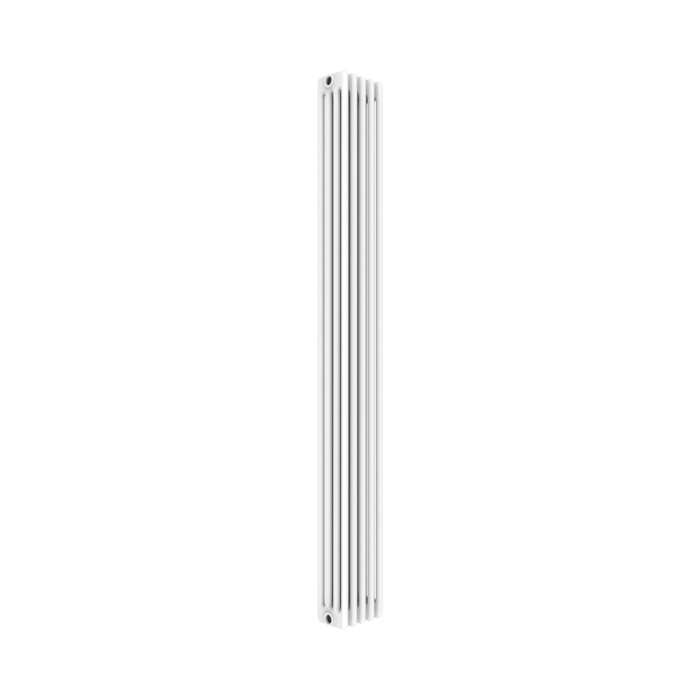 Radiatore bianco t.b.t., verticale e sottile.
